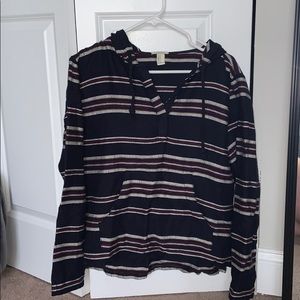 Striped light wear hoodie